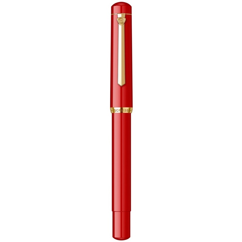SCRIKSS, Fountain Pen – 419 Piston Filler RED GT. Medium