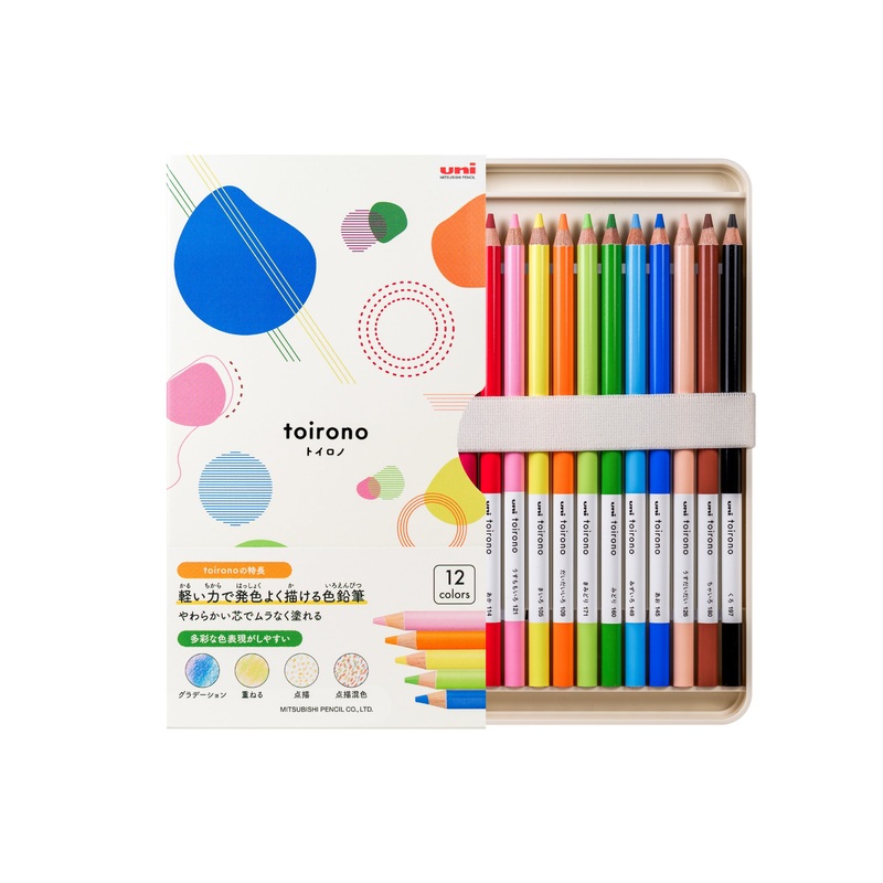 Toirono Colored Pencils, Set of 12