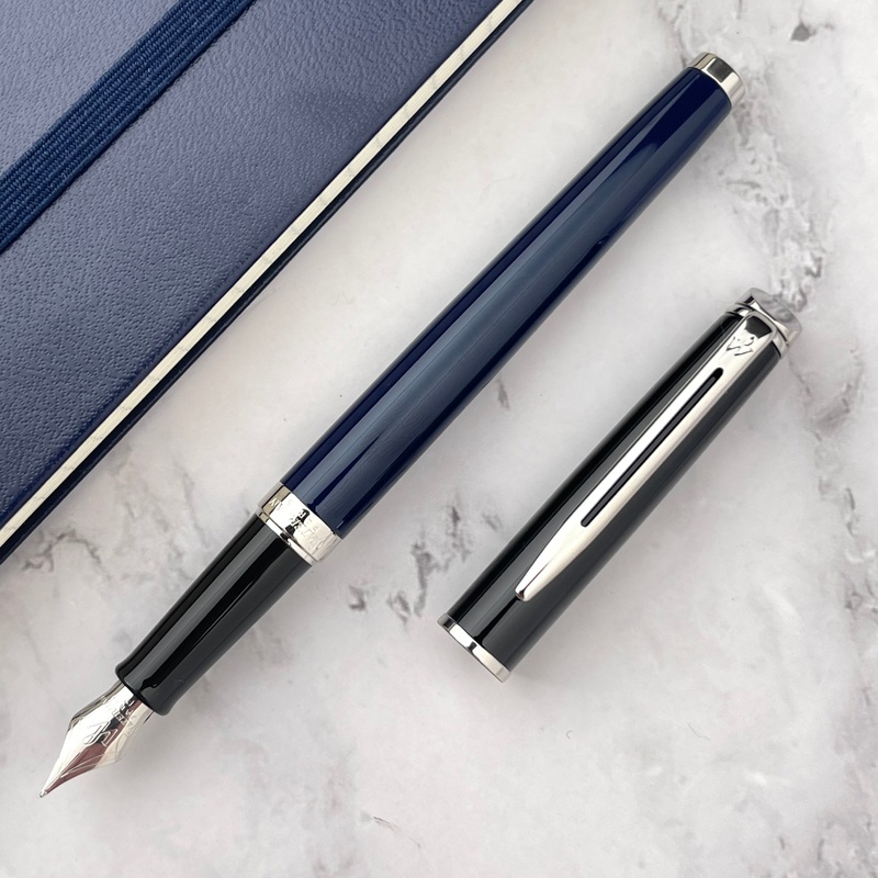 Waterman Hemisphere Color Block Fountain Pen – Black / Blue (Special Edition) Fine
