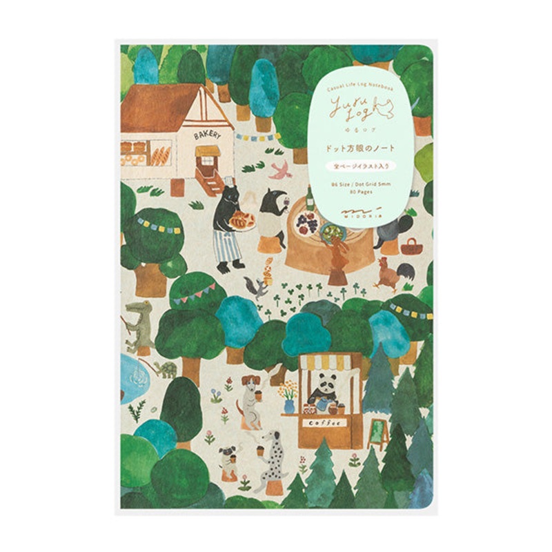 Yuru Log Notebook – Forest Animals – B6
