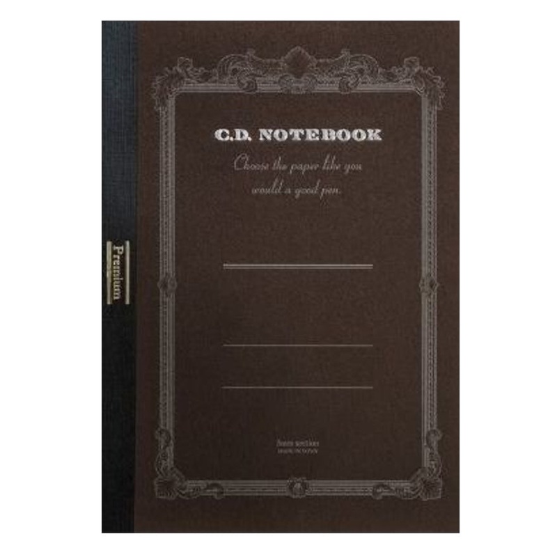 Apica Premium A6 Dark Chocolate Blank Notebook, 192 Pages