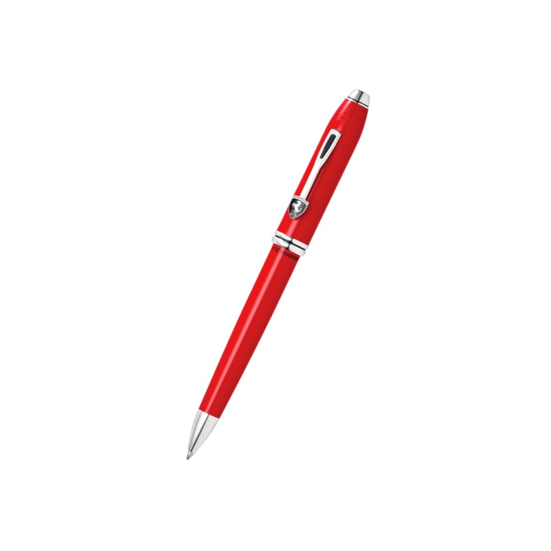 Cross Ferrari Townsend Ballpoint Pen – Glossy Rosso Corsa Red Lacquer