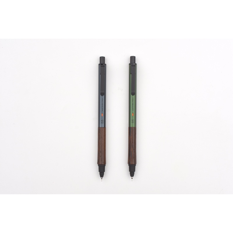 Kuru Toga Wood Mechanical Pencil – 0.5mm Steel Grey