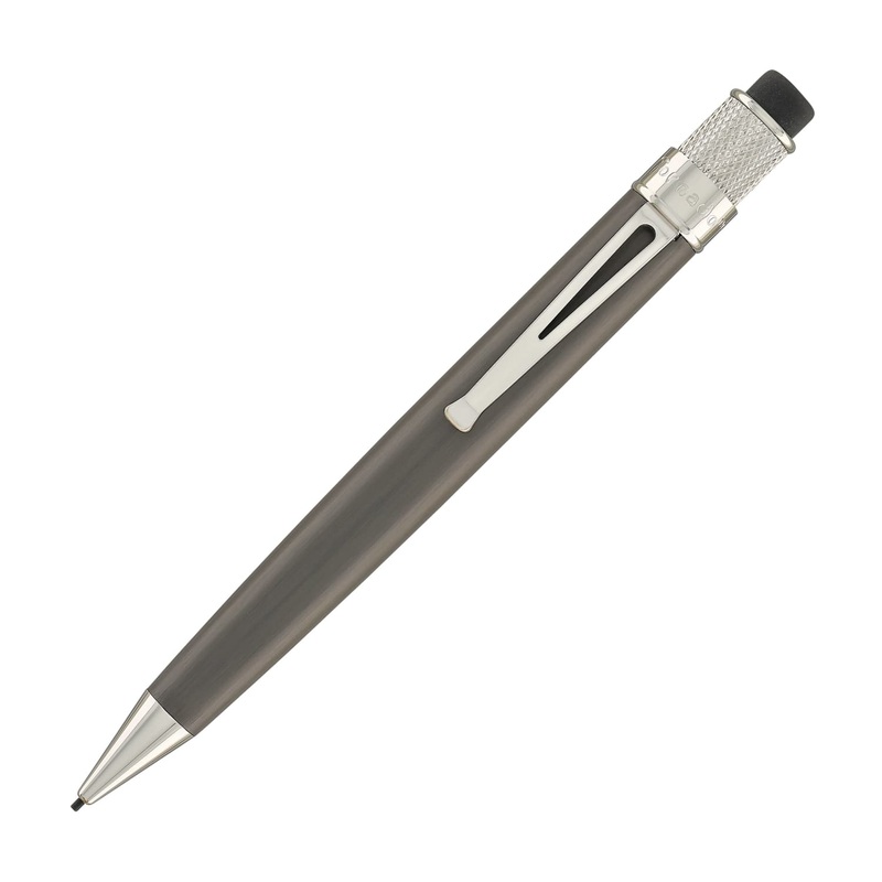 Retro 51 Tornado Mechanical Pencil in Black Nickel Platinum – 1.15mm