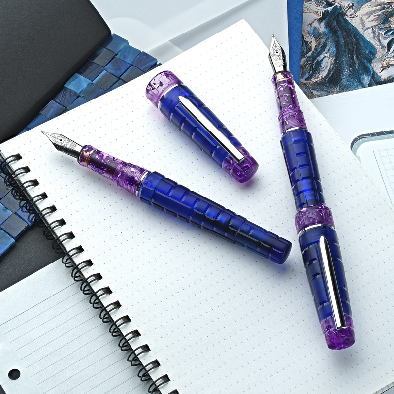 Benu Tessera Fountain Pen – Tanzanite