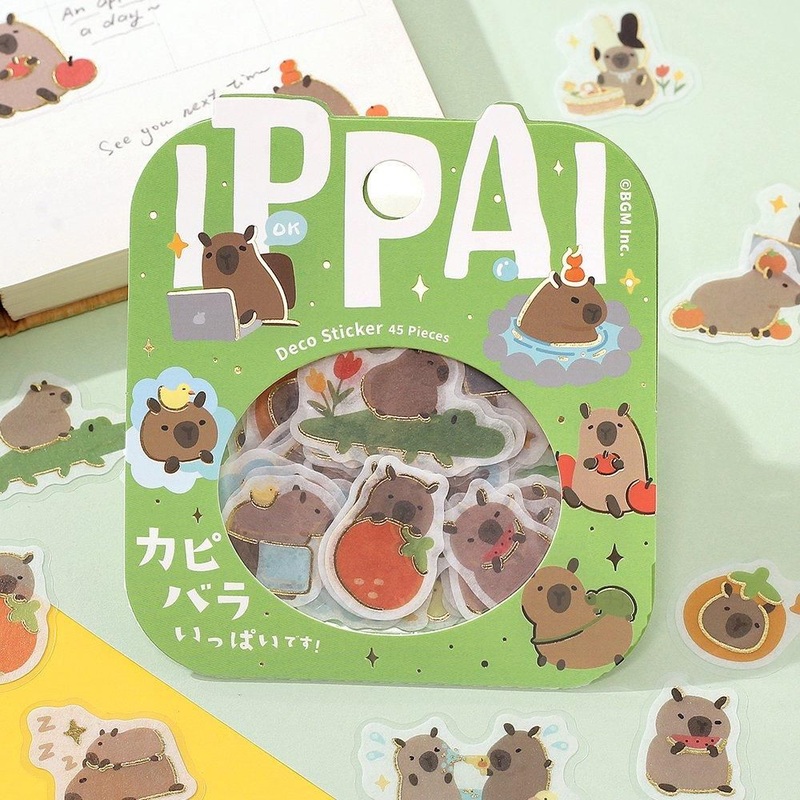 BGM Planner Sticker Flakes – Capybaras Galore