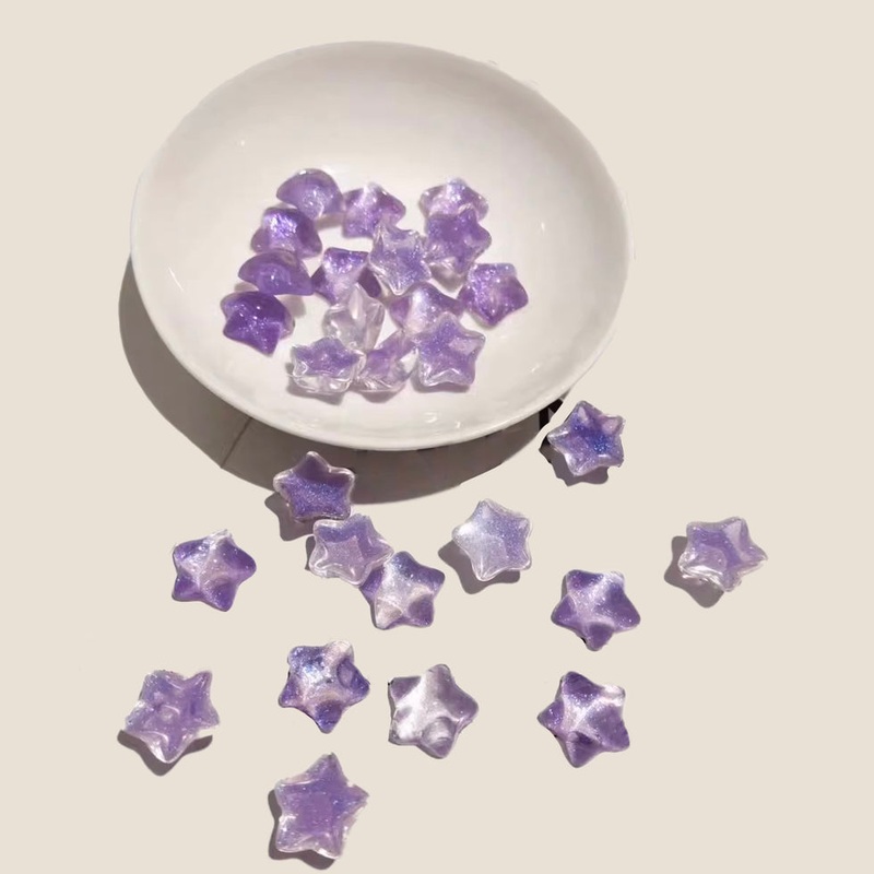 CoraCreaCrafts Purple Star Trinkets