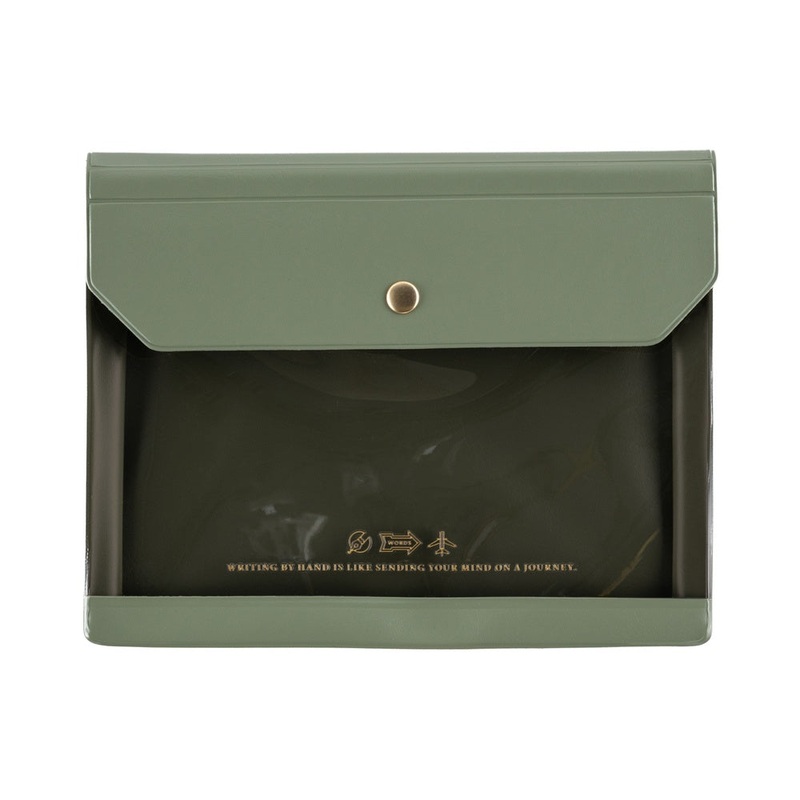 Hobonichi Aletton Document Case for A6 Size – Olive
