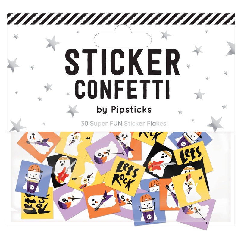 Pipsticks Rockin’ Ghosts Sticker Confetti Stickers