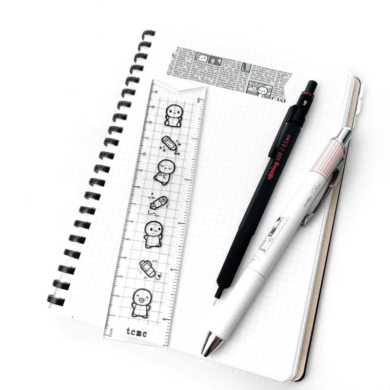 TheCoffeeMonsterzCO Emotis & Doodles – Acrylic Ruler