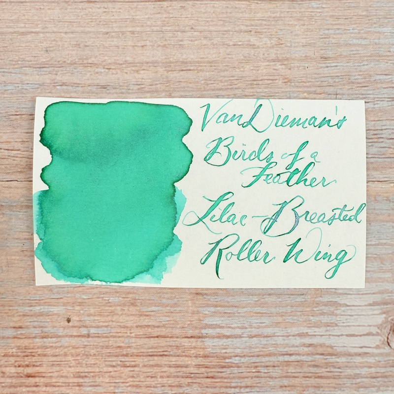 Van Dieman’s Birds of a Feather – Lilac-Breasted Roller Wing – 30ml Bottled Ink