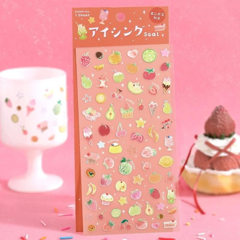 BGM Icing Sticker Sheet – Colorful Fruits