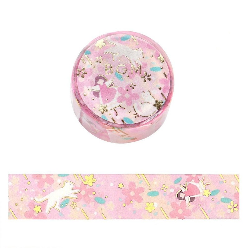 BGM Washi Tape – Foil Stamping – Flower Story – Peach Blossom