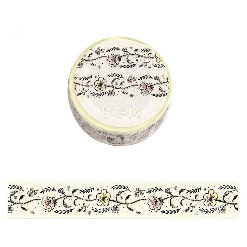 BGM Washi Tape – Life – Flower Sketch