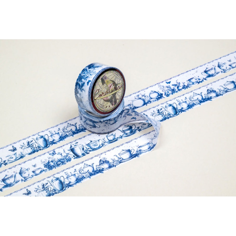 CoraCreaCrafts Washi Tape – Blue Tea