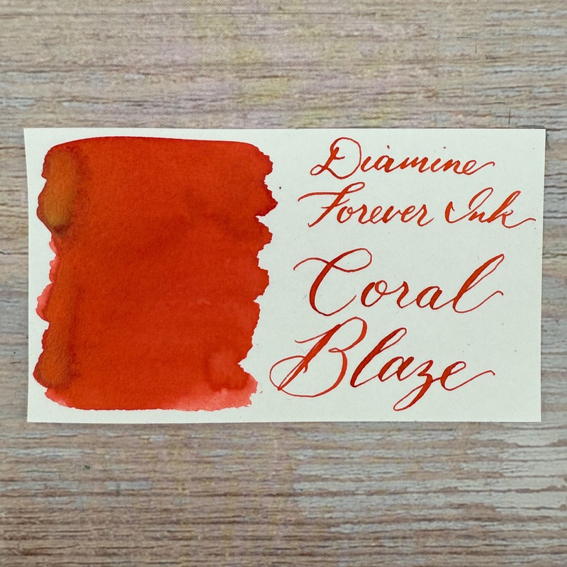 Diamine Forever Ink Coral Blaze – 50ml Bottled Ink