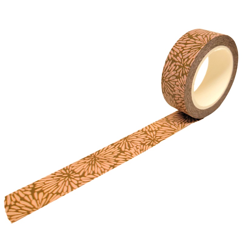 Pink Mum Floral Washi Tape