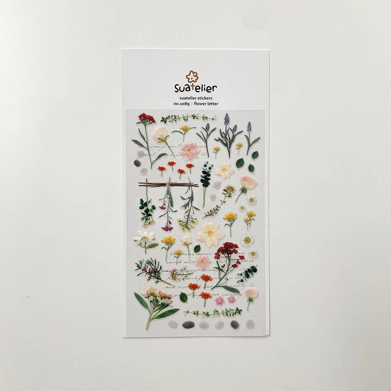 Suatelier Design Stickers – Flower Letter