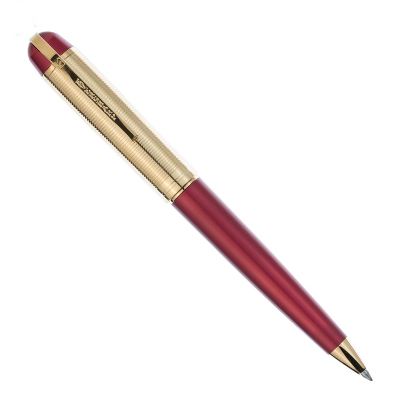 Wahl Eversharp Skyline Ballpoint Pen – Red w/Gold Trim