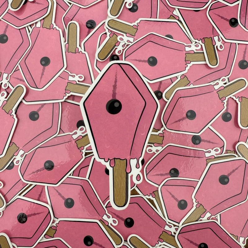 Atlas Stationers Sticker – Pink Drip