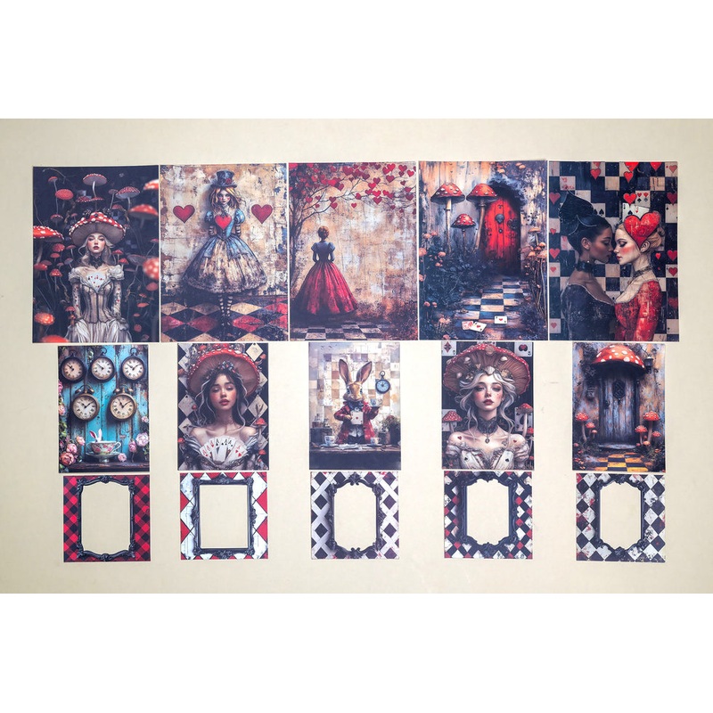 CoraCreaCrafts Alice’s Shadowland Paper Set