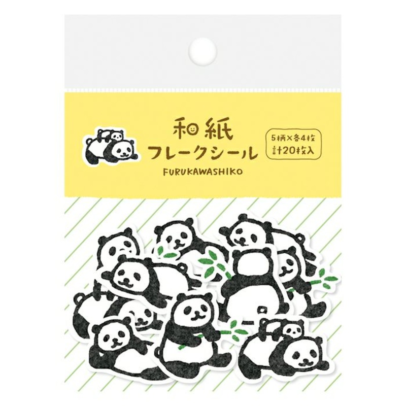 Furukawashiko Flake Stickers – Panda