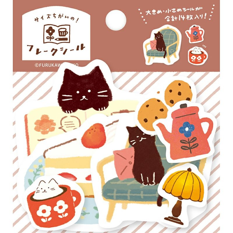 Furukawashiko Flake Stickers – Watashi Biyori – Relaxing Time