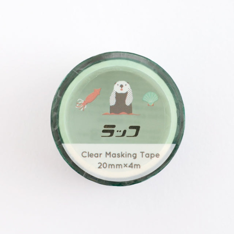 Green Flash Animal Department Store Gold Foil Clear Masking Tape – Sea Otter