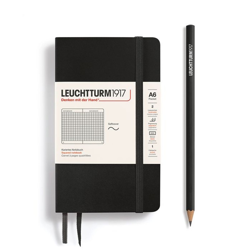 Leuchtturm A6 Softcover Notebook – Squared