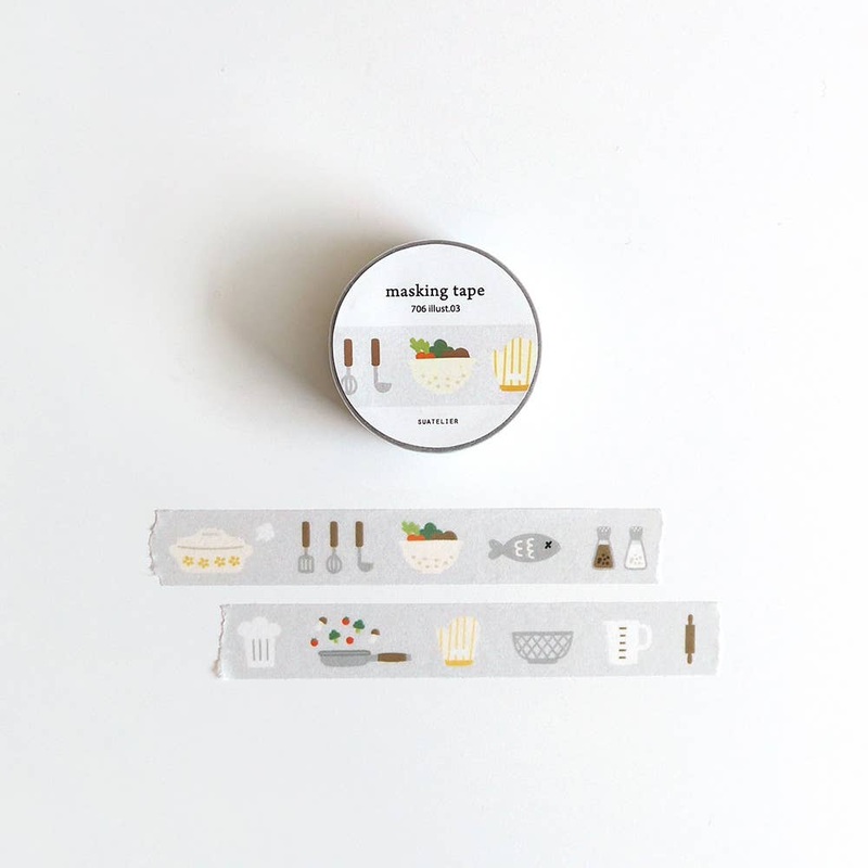 Suatelier Design Washi Tape – Illust.03