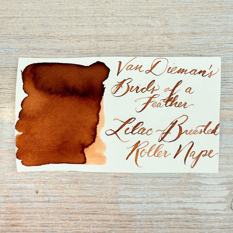 Van Dieman’s Birds of a Feather – Lilac-Breasted Roller Nape – 30ml Bottled Ink