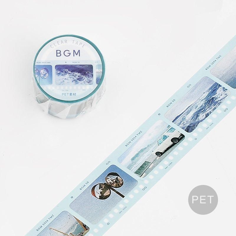BGM Washi Tape – Clear Tape – Blue Film