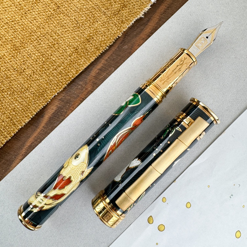 David Oscarson Koi Fountain Pen – Teal (Limited Edition #04/08)