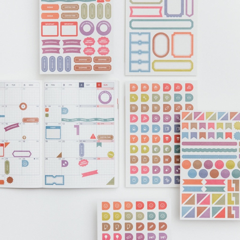 Hobonichi Sticker Set – TSUKI no IRO: Schedule