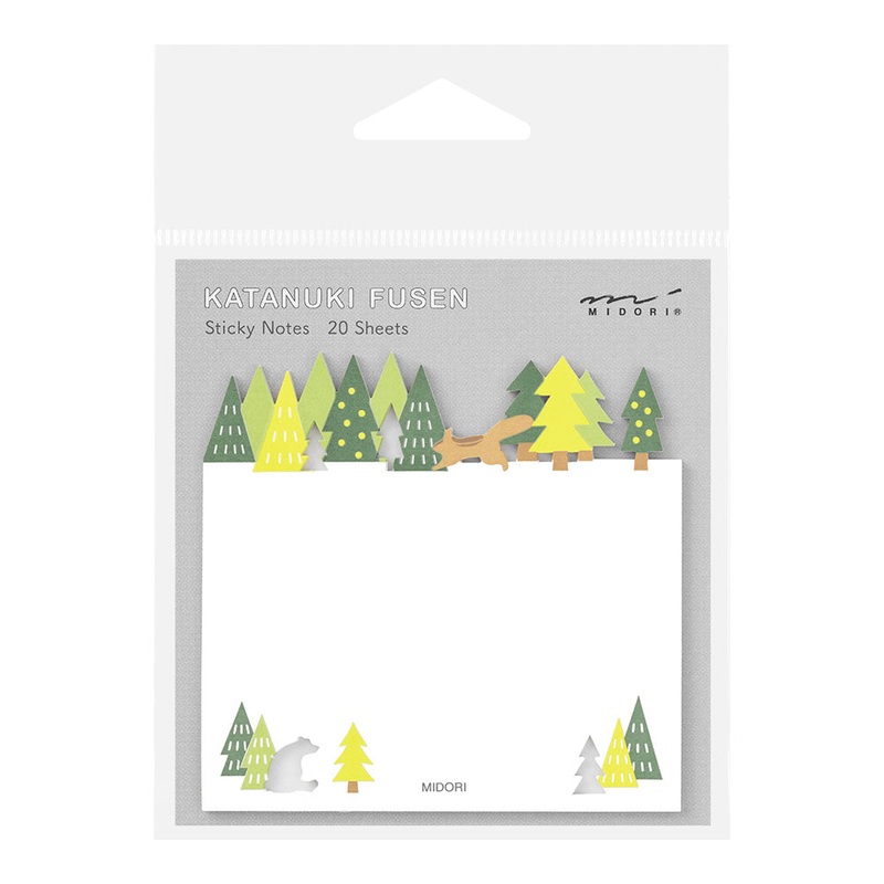 Midori Sticky Notes – Die-Cut Forest