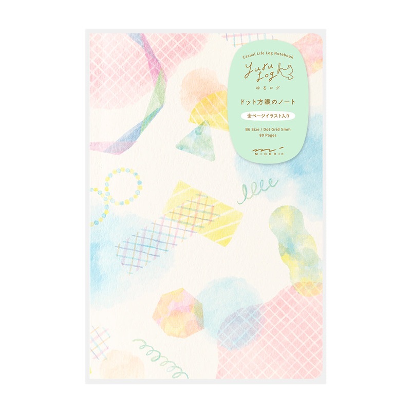 Midori Yuru Log Notebook B6 – Watercolor