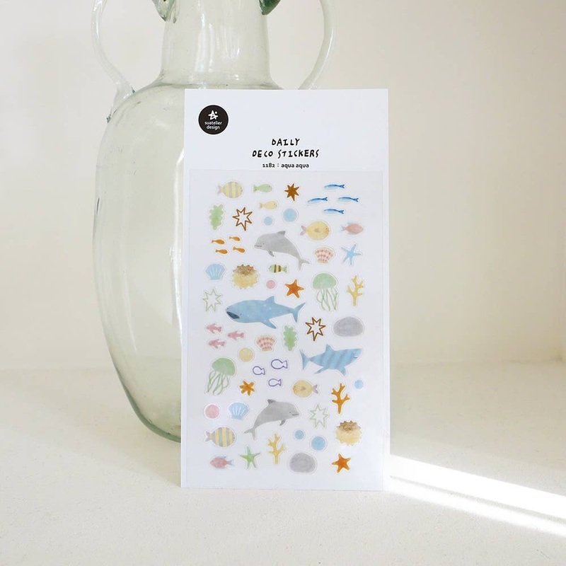 Suatelier Design Stickers – Aqua aqua