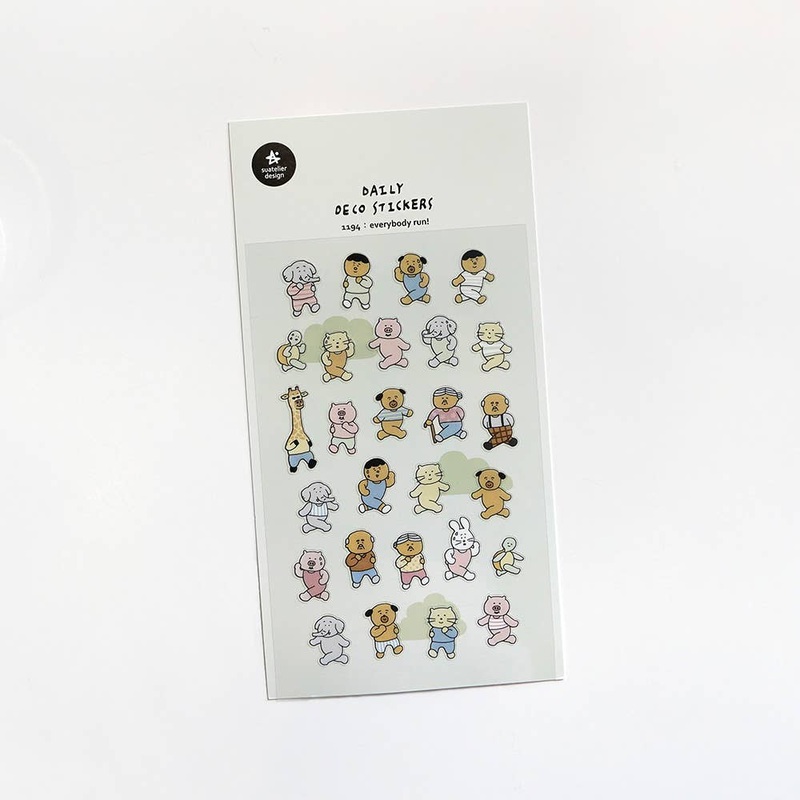 Suatelier Design Stickers – Everybody run!