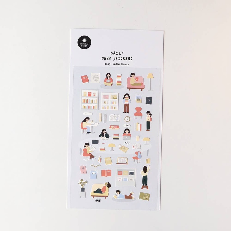 Suatelier Design Stickers – In the Library