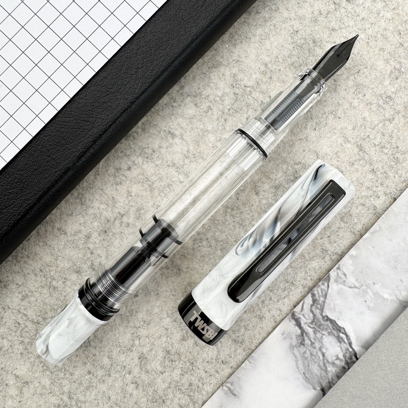 TWSBI Eco Fountain Pen – Carrara w/Onyx
