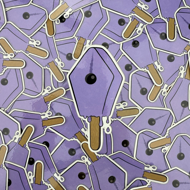 Atlas Stationers Sticker – Purple Drip