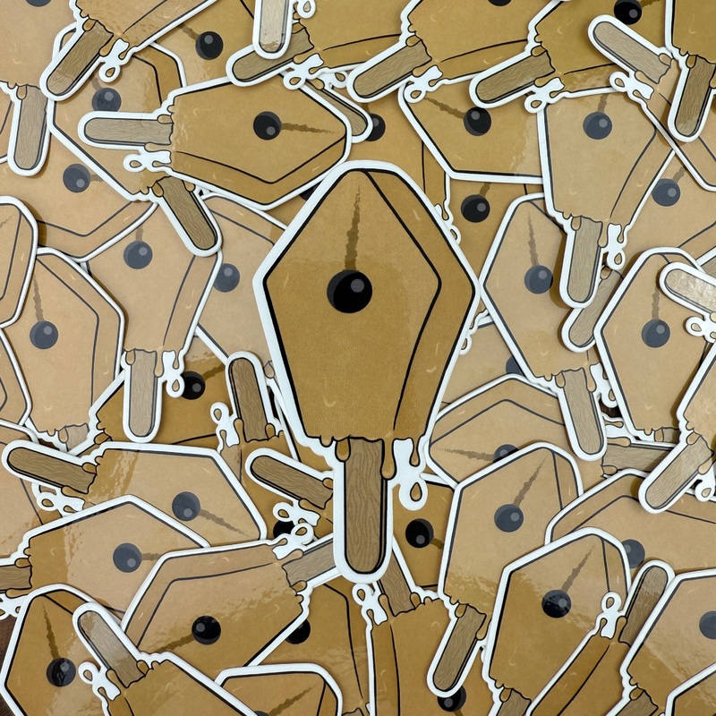 Atlas Stationers Sticker – Yellow Drip