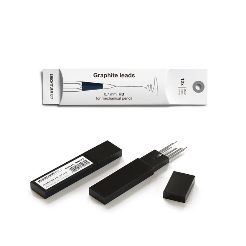 Leuchtturm Drehgriffel Nr. 2 Pencil Refill (Pack of 12) – Graphite