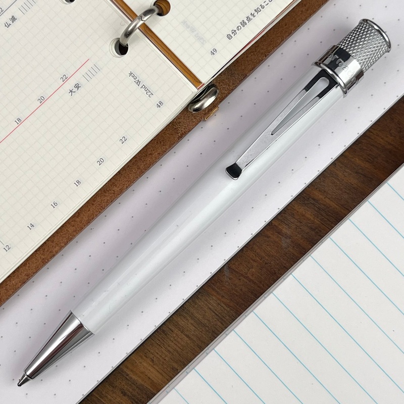 Retro 51 Tornado Chicago Flag Rollerball Pen – White Glow in the Dark