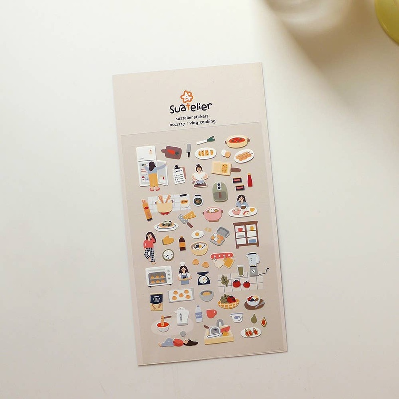 Suatelier Design Stickers – Vlog Cooking