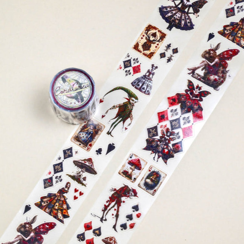 CoraCreaCrafts Washi Tape – Transparent – Alice’s Dark Fairies