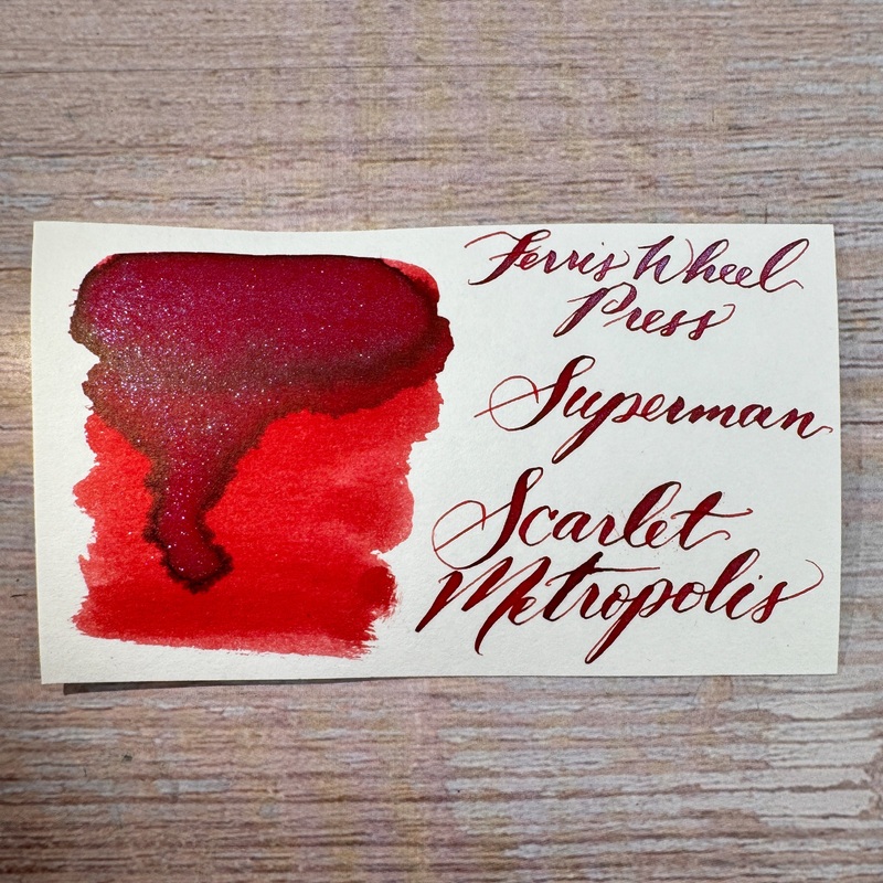 Ferris Wheel Press Superman – Scarlet Metropolis Bottled Ink (Special Edition)