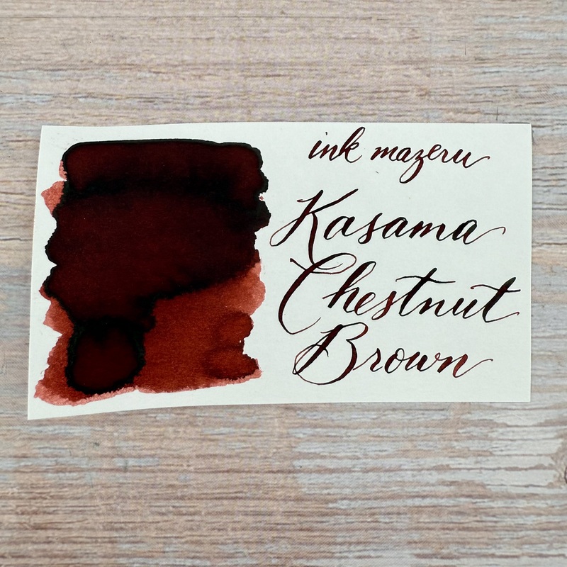 Ink Mazeru 18ml Bottled Ink – Kasama Chestnut Brown