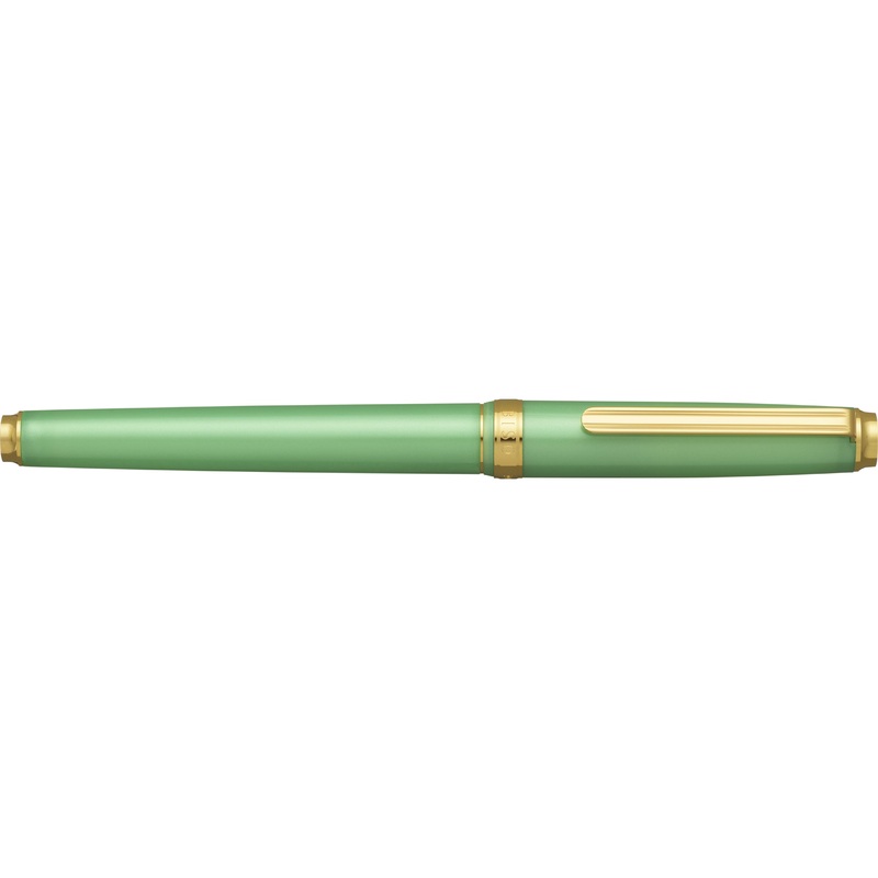 Platinum BISO Fountain Pen – Sparkle Mint Green