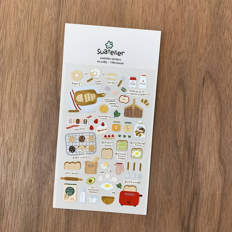 Suatelier Design Stickers – I Like Bread